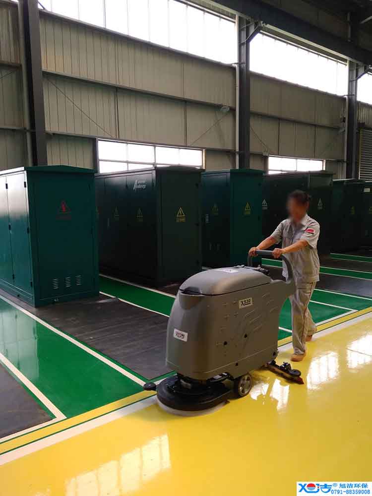 旭潔手推式多功能全自動洗地機，工廠生產倉庫工業(yè)洗地機2